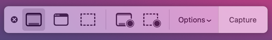mac screenshot utility toolbar