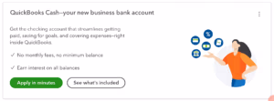QuickBooks Checking + Envelopes