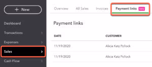 QuickBooks Online Payment Link
