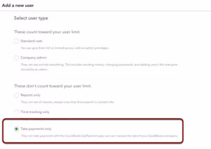 Payments-Only User Accounts