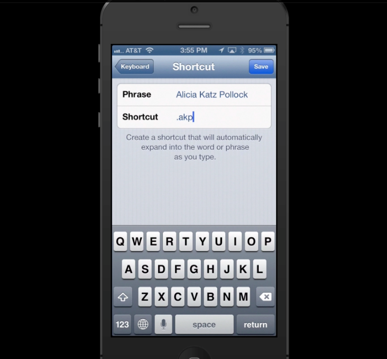 iOS Keyboard Shortcuts