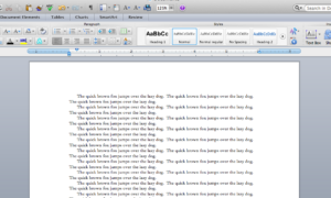 Placeholder Text in Microsoft Word on a Mac