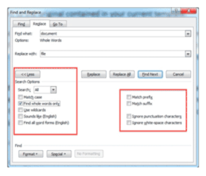 Advanced Find and Replace in Microsoft Word
