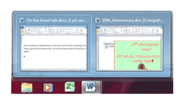 how to have two word documents open at once in split screen