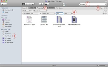 Finder Searches: Smart Folders