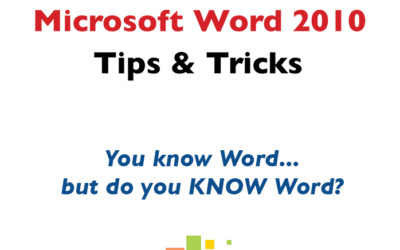 Alicia has published her first book: Microsoft Word 2010 Tips & Tricks!