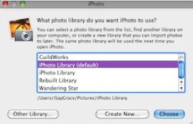 Multiple iPhoto Libraries