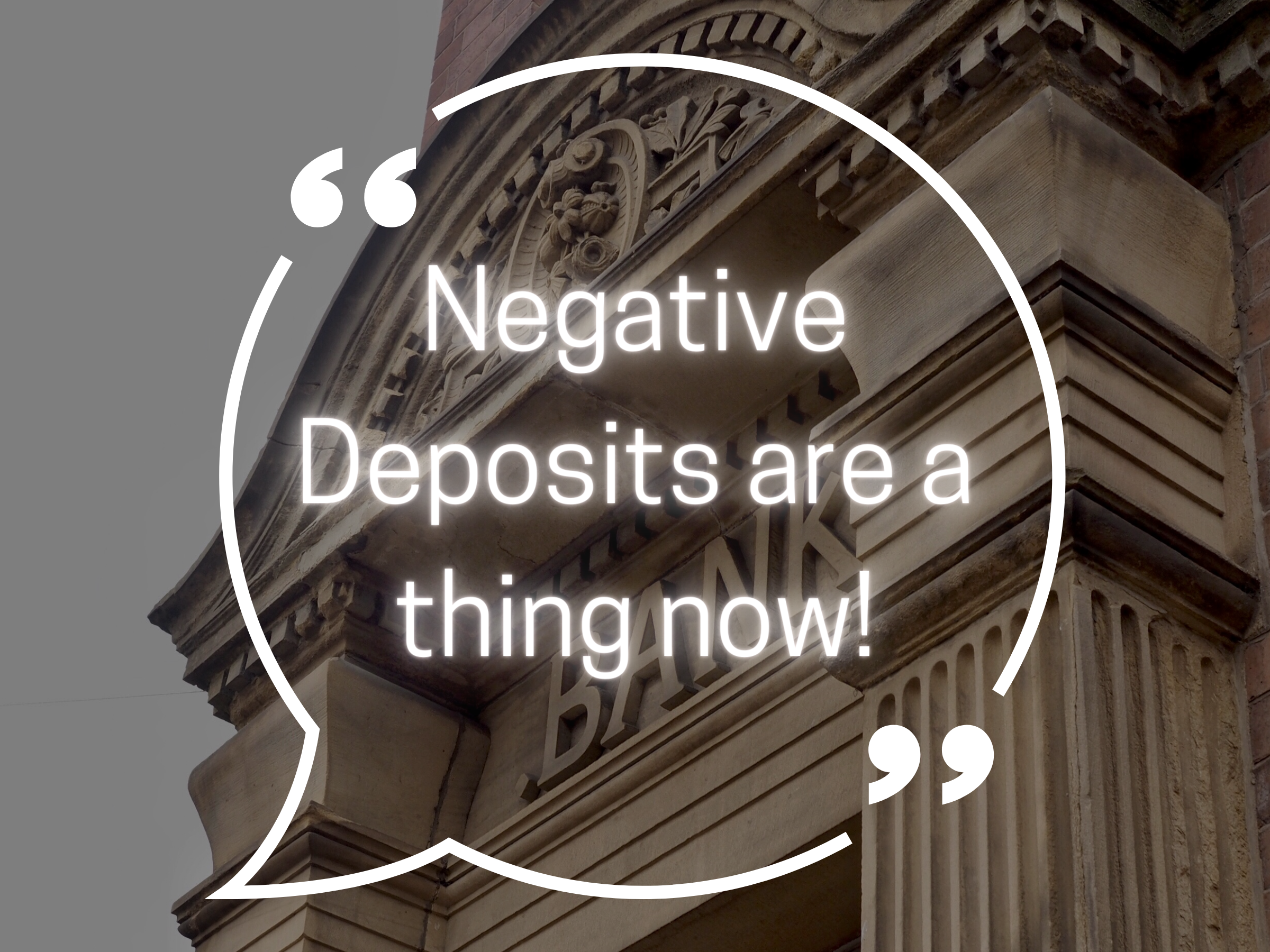 Negative deposits are a thing now