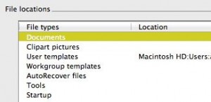 Default File Save Location on a Mac