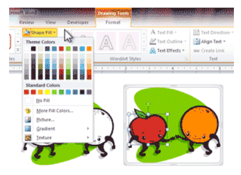 Changing Clip Art Colors in Microsoft Word