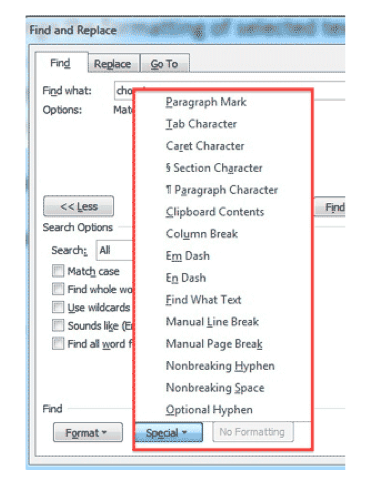 microsoft word find and replace using vba